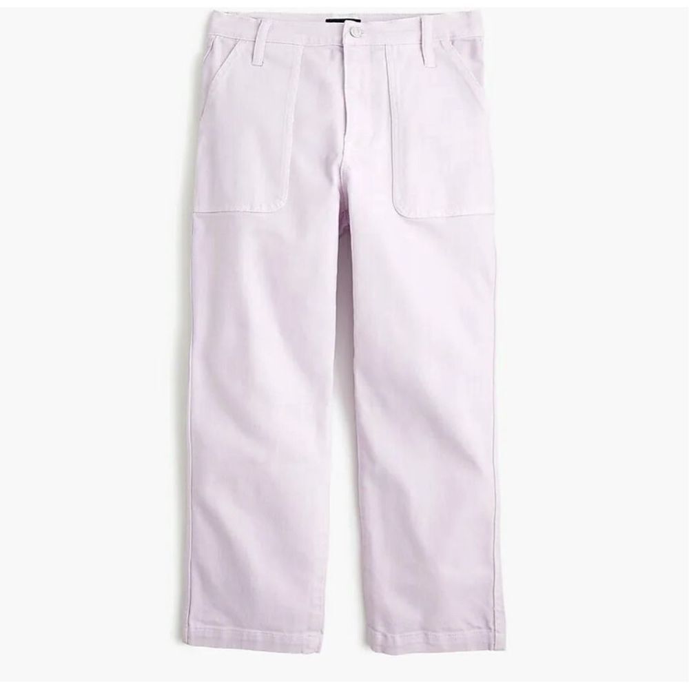 J. Crew Jeans Straight-Leg Crop Garment Dyed Jean in Misty Orchid Size 27